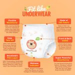 Natural Blossom Easy Pull-up Diaper Pants | Size (4) 2T-3T (20-31 lbs) | 96 Count (24ea*4packs) | Vegan - Super Soft - Hypoallergenic - Ultra-Slim - Image 2